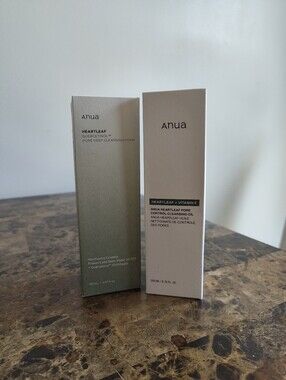 Anua Pore Deep Cleansing Foam and Cleansing Oil